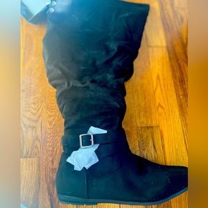 NWT Torrid Over The Knee Black Boots Ext Calf Size 10